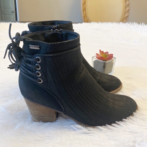 Roxy Shoes - ROXY | Black Devon Heel Ankle Boit women’s 6